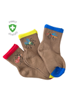 Insect shield kids crew socks Critter Crew Trio – lifestyle shot 1