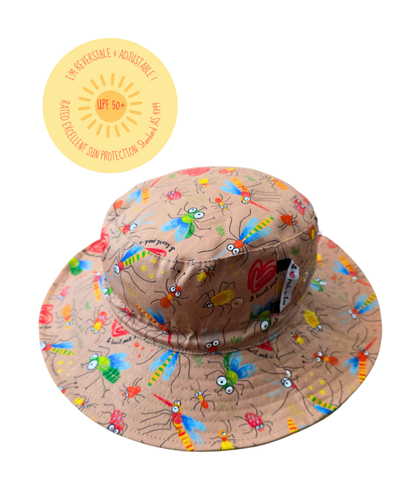 🐛 Reversible Bucket Hat – Clay