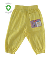 Dusty Lilac insect shield kids explorer pants yellow gingham– lifestyle shot 2