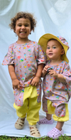 Dusty Lilac insect shield kids frill tee – lifestyle shot 3