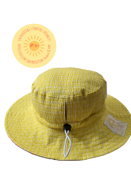 🦋 Reversible Ponytail Friendly Bucket Hat- Dusty Lilac